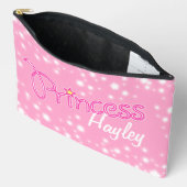 Princess star grafische roze witte douanenaam etui (Open)