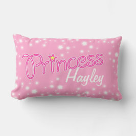 Princess star grafische roze witte douanenaam kussen