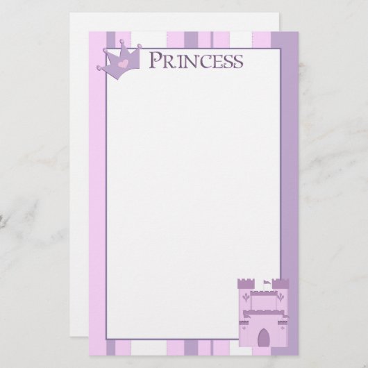 Princess Stationery Briefpapier (Voorkant / Achterkant)