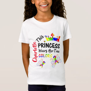 Princess Super Cute Autism Awareness Personalized T-shirt