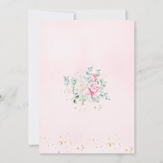 Princess Swan Baby shower aangepaste tekst Kaart (Achterkant)