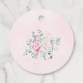 Princess Swan Baby shower Bedankjes Labels (Achterkant)