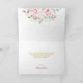 Princess Swan Baby shower Bedankkaart (Binnen)