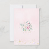 Princess Swan Baby shower Bedankkaart (Achterkant)