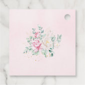 Princess Swan Baby shower Dank u Bedankjes Labels (Achterkant)