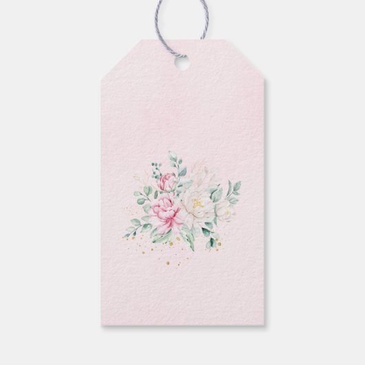 Princess Swan Baby shower Dank u Cadeaulabel (Achterkant)