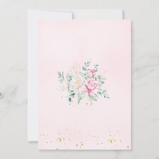 Princess Swan Baby shower Kaart (Achterkant)