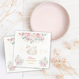 Princess Swan Baby shower Servet