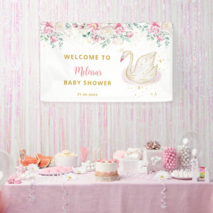 Princess Swan Baby shower Welkom Spandoek