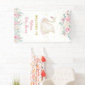 Princess Swan Baby shower Welkom Spandoek (Insitu)
