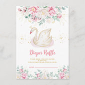 Princess Swan Luier Raffle Behuizing Kaart (Voorkant)