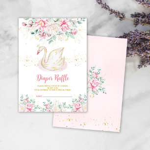 Princess Swan Luier Raffle Behuizing Kaart