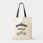 Princess Swirly Doodle Tiara Tote Bag (Achterkant)