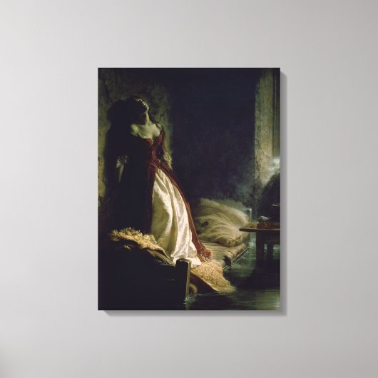 Princess Tarakanova, 1864 Canvas Afdruk (Voorkant)