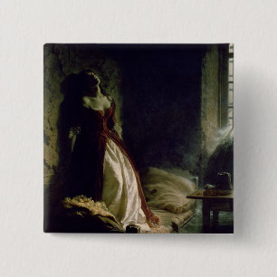Princess Tarakanova, 1864 Vierkante Button 5,1 Cm