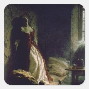 Princess Tarakanova, 1864 Vierkante Sticker