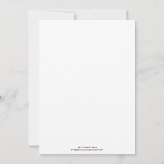 Princess Tea Party Kaart (Achterkant)