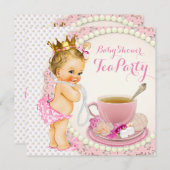 Princess Tea Party Kaart (Voorkant / Achterkant)