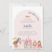 Princess Tea Party Uitnodiging voor verjaardag (Voorkant)