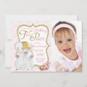 Princess Tea Party Verjaardagsfeestje Kaart (Voorkant)