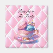Princess Tea Time Macarons Magneet (Voorkant)