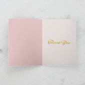 Princess Teddy Bear Bedankkaart (Binnen)