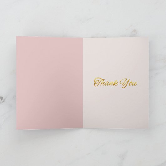 Princess Teddy Bear Bedankkaart (Binnen)