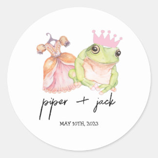 Princess + The Frog - Color - Shower Favor Sticker