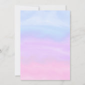 Princess thema baby shower kaart (Achterkant)