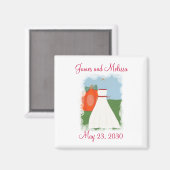 Princess Thema Save the date Wedding Magnets Magneet (Voorkant / Achterkant)