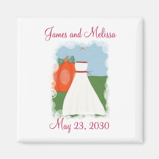 Princess Thema Save the date Wedding Magnets Magneet (Voorkant)