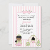 Princess Thleing Baby Girl First Birthday Kaart (Voorkant)