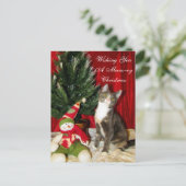 Princess Tiana's kerstKaart - Cat / Kitten Feestdagenkaart (Staand voorkant)