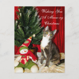 Princess Tiana's kerstKaart - Cat / Kitten Feestdagenkaart