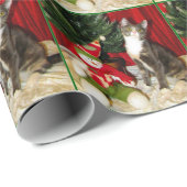 Princess Tiana's Kerstmis - Cat / Kitten Cadeaupapier (Rol Hoek)