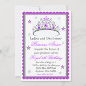 Princess Tiara Birthday Uitnodiging (Voorkant)