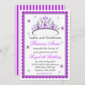 Princess Tiara Birthday Uitnodiging (Voorkant / Achterkant)