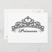 Princess Tiara Briefkaart (Voorkant / Achterkant)