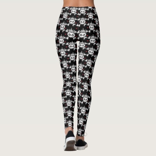 Princess Tiara & Cross-Botten Leggings (Achterkant)