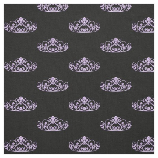 Princess Tiara Crown - Paars Stof (Swatch)