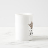 "Princess" Tiara Design Porselein Kop (Voorkant)