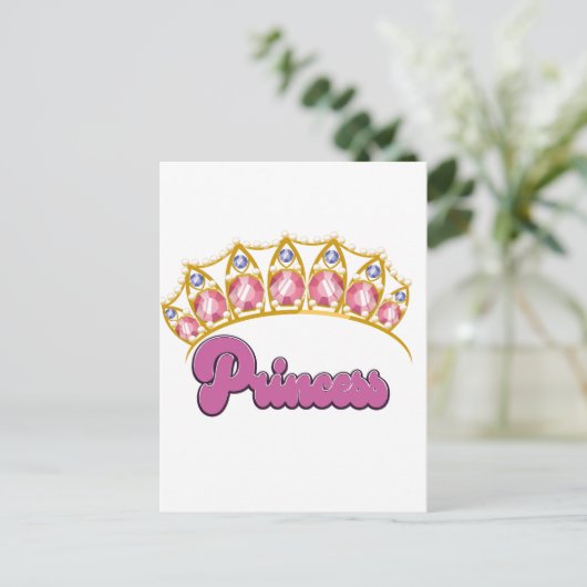 Princess Tiara logo Briefkaart (Staand voorkant)