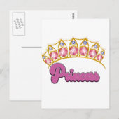 Princess Tiara logo Briefkaart (Voorkant / Achterkant)
