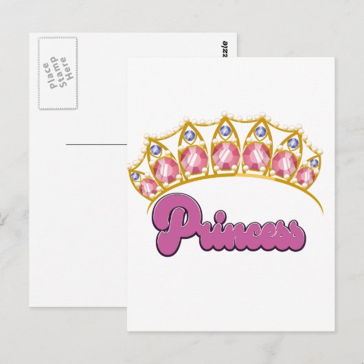 Princess Tiara logo Briefkaart (Voorkant / Achterkant)