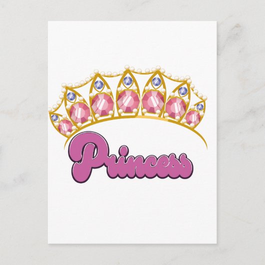 Princess Tiara logo Briefkaart (Voorkant)
