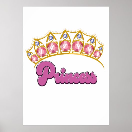 Princess Tiara logo Poster (Voorkant)