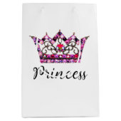 "Princess" Tiara Medium Gift Bag Cadeauzakje (Voorkant)