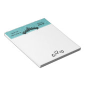 Princess Tiara op Blauwe Koninklijke Desk Notitieblok (Schuin)