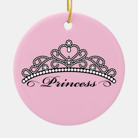 Princess Tiara Ornament (roze achtergrond) (Voorkant)