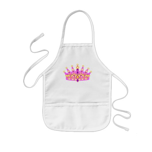 Princess Tiara Party Apron Kinder Schort (Voorkant)